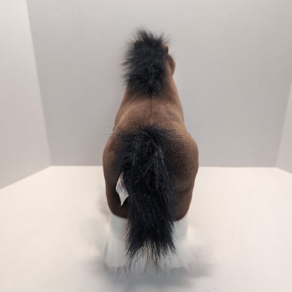 Gund Clyde Clydesdale Horse Plush Stuffed Animal 42985 Brown & White - Picture 4 of 11